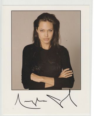 Angelina Jolie Signed Autographed 8 X 10 " Photo Ap02
