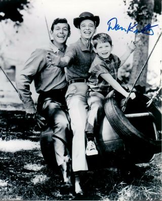 Don Knotts Signed The Andy Griffith Show 8x10 W/ Classic Barney Opie & Andy