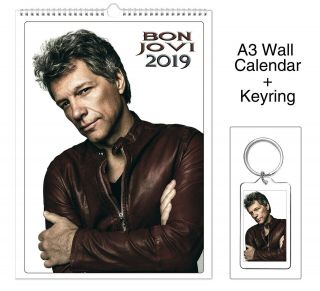 Jon Bon Jovi 2020 Wall Holiday Calendar,  Keyring