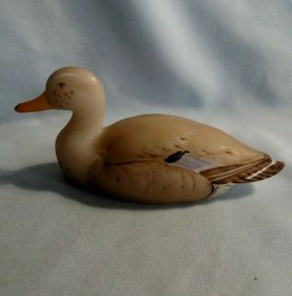 Fenton Mallard Duck Hand Painted Figurine