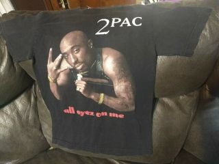 2pac Shakur All Eyez On Me Rap Death Row Records 2005 Shirt Small Tupac Makaveli