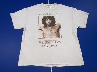 Vintage 1999 Jim Morrison An American Poet T Shirt Xl The Doors