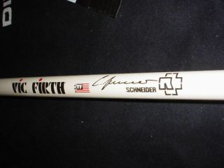 Rammstein Logo & Signature 2001 Mutter Concert Tour Rare Drumstick Drum Stick
