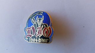 Dio The Holy Diver 1984 Tour Badge Button In