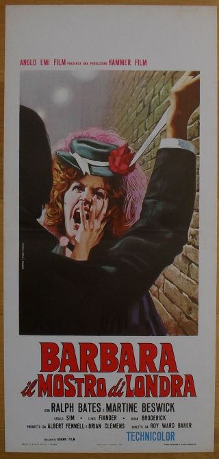 Dr Jekyll And Sister Hyde Hammer Horror Italian Movie Poster 