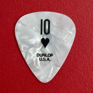 Aerosmith - Joe Perry Ten Of Hearts Guitar Pick Park Theater Las Vegas 2019