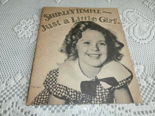 Shirley Temple Just A Little Girl Book Saalfield 1936