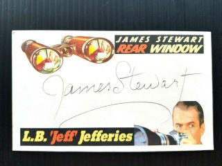 " Rear Window " James Stewart " L.  B.  