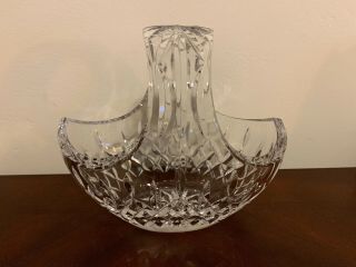 Waterford Crystal Lismore Pattern Basket 6.  5 Tall X 7.  5 With No Box