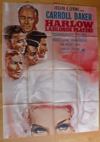 Harlow Carroll Baker French Movie Poster 