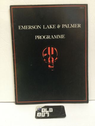Emerson,  Lake & Palmer 1977 Die - Cut Work I Tour Concert Program Book
