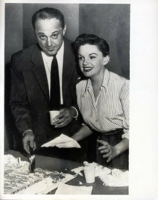 Judy Garland And Sid Luft A Star Is Born Party 1954 8x10 " Photo X6604
