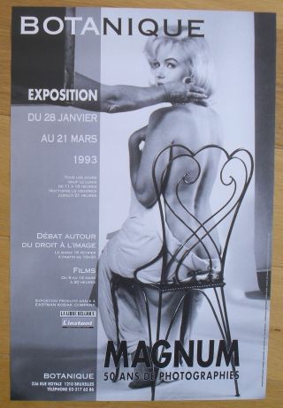 Marilyn Monroe Magnum 50 Years Photographie Belgian Expo Poster 