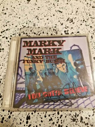 Marky Mark And The Funky Bunch Signed Cd Signed By Mark Wahlberg,  3 Members