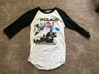 Vintage 1982 Police Ghost In The Machine Us Concert Baseball T Shirt Small