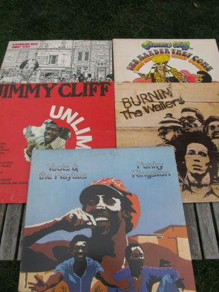 Reggae.  5 Albums Bob Marley,  Jimmy Cliff,  Toots And The Maytals
