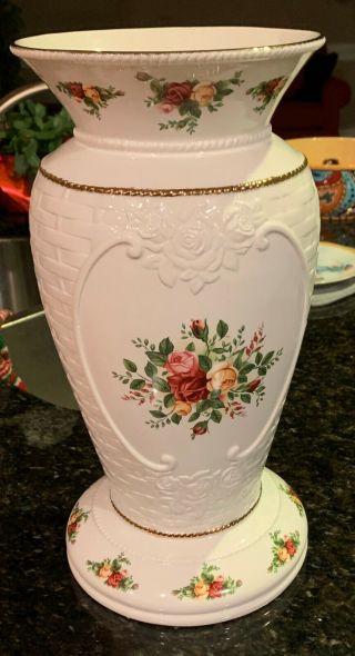 Royal Albert Old Country Roses Basketweave 14 " Vase