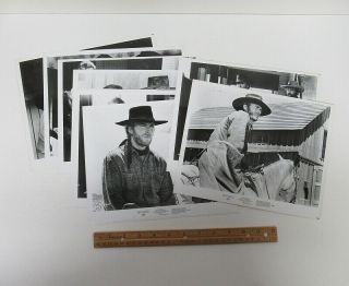 (8) Vintage 1973 (8x10) Movie Media Photos " High Plains Drifter " Eastwood Wz7334