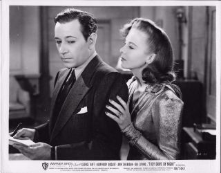 George Raft & Ida Lupino In They Drive By Night - 1940 Vintage Movie Still