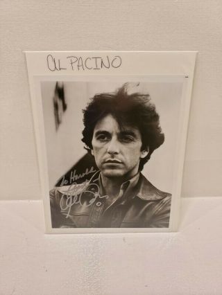 Al Pacino Signed Autograph Picture Scarface Serpico Godfather Dog Day Dick Tracy