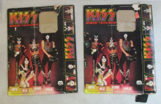 Set Of 2 Vintage 1978 Mega Corp.  Kiss Empty Action Figure Boxes