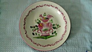 St.  Clement/ Luneville France Faience Handpainted Plate 13 Inches