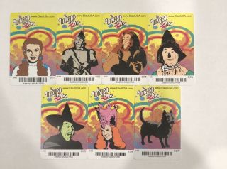 Dave And Busters Wizard Of Oz Complete Card Set With Toto