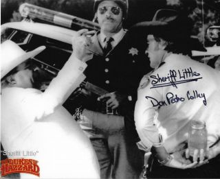 Don Pedro Colley Signed 8x10 B&w Photo Sheriff Little Dukes Of Hazzard Boss Hogg