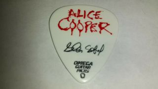 Alice Cooper Glen Sobel 2019 Tour Guitar Pick No Drumstick Rare