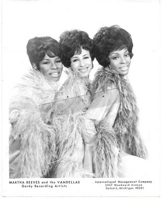 Martha Reeves Vandellas Vintage 1969 Press Photo Motown Lois Sandra Tilley