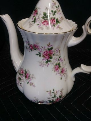 Royal Albert Lavender Rose Bone China Coffee Pot 3