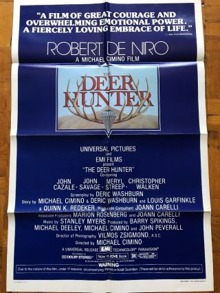 The Deer Hunter 1978 One Sheet Movie Poster