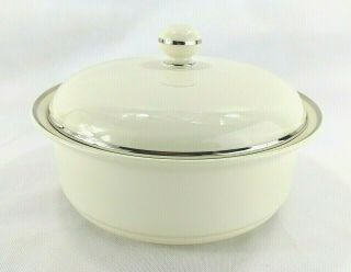 Lenox Solitaire Vintage Covered Casserole Dish Bowl 10 " Bakeware Usa Near