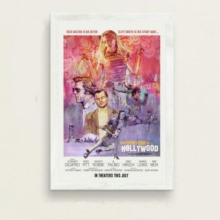 Once Upon A Time In Hollywood Movie Poster With Different Custom Sizes