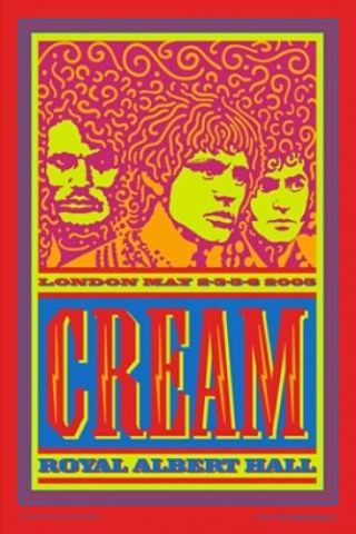 Cream Poster Clapton Eric Clapton Royal Albert Hall John Van Hamersveld Signed