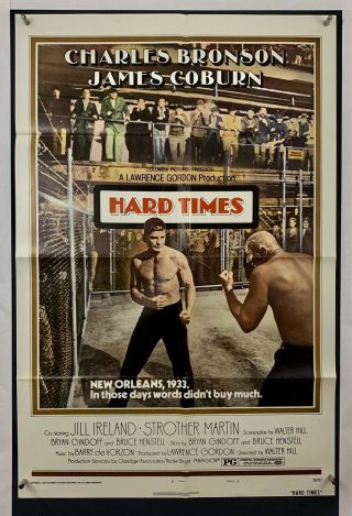 Hard Times Movie Poster (veryfine -) One Sheet 1975 Charles Bronson 4207