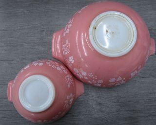 Set Of Two Pyrex Ovenware Cinderella Mixing Bowls Pink Gooseberry 6