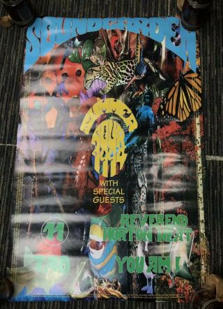 Soundgarden Summer 1994 Tour Poster 34”x22” W Rev Horton Heat Tad 11 You Am I