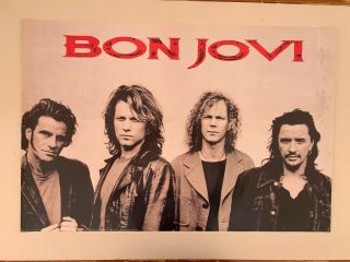 Bon Jovi,  Photo By Anton Corbijn,  Mega Rare Authentic 1995 Poster