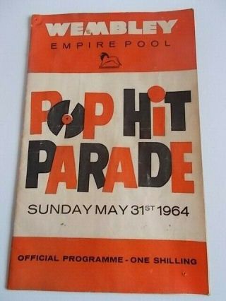 Pop Parade Programme 1964 Rolling Stones The Hollies