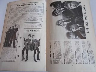 POP PARADE PROGRAMME 1964 ROLLING STONES THE HOLLIES 6