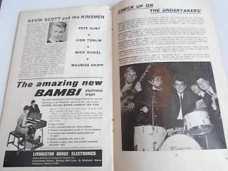 POP PARADE PROGRAMME 1964 ROLLING STONES THE HOLLIES 7