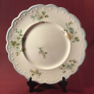 Antique W.  H.  Grindley & Co.  Scallop Rim Plate England Patented 10/3/57 - 99 Usa