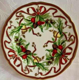 Gorgeous Tiffany Holiday 7.  75in Salad Plate,  Christmas,