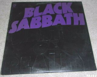 Vintage Ozzy Black Sabbath Album Masters Reality Orig Poster Cover Sleeve Estate