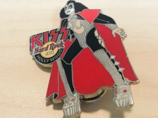 RARE HARD ROCK CAFE HOLLYWOOD ACE GENE SIMMONS KISS Collectible PIN Hologram 4
