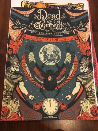 Dead & Company Poster Helton Year’s Eve 2015 John Mayer With Grateful Dead