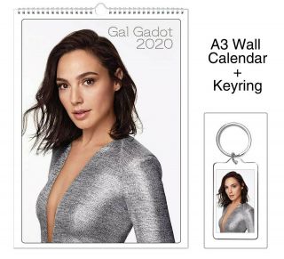 Gal Gadot 2020 Wall Holiday Calendar,  Keyring