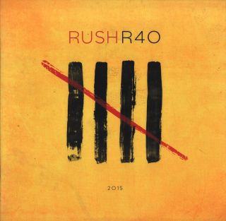 Rush 2015 40th Anniversary Tour Concert Program Book / Geddy Lee / Ex 2 Nmt