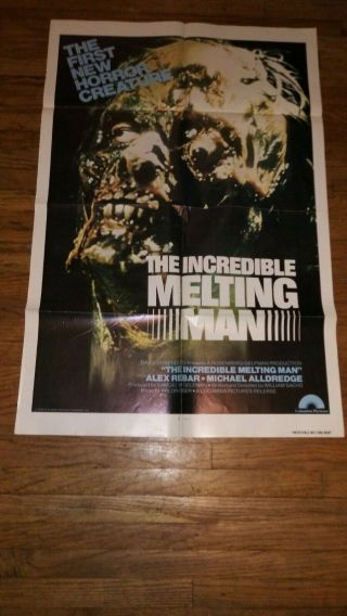 The Incredible Melting Man 1978 One Sheet 27x41 "